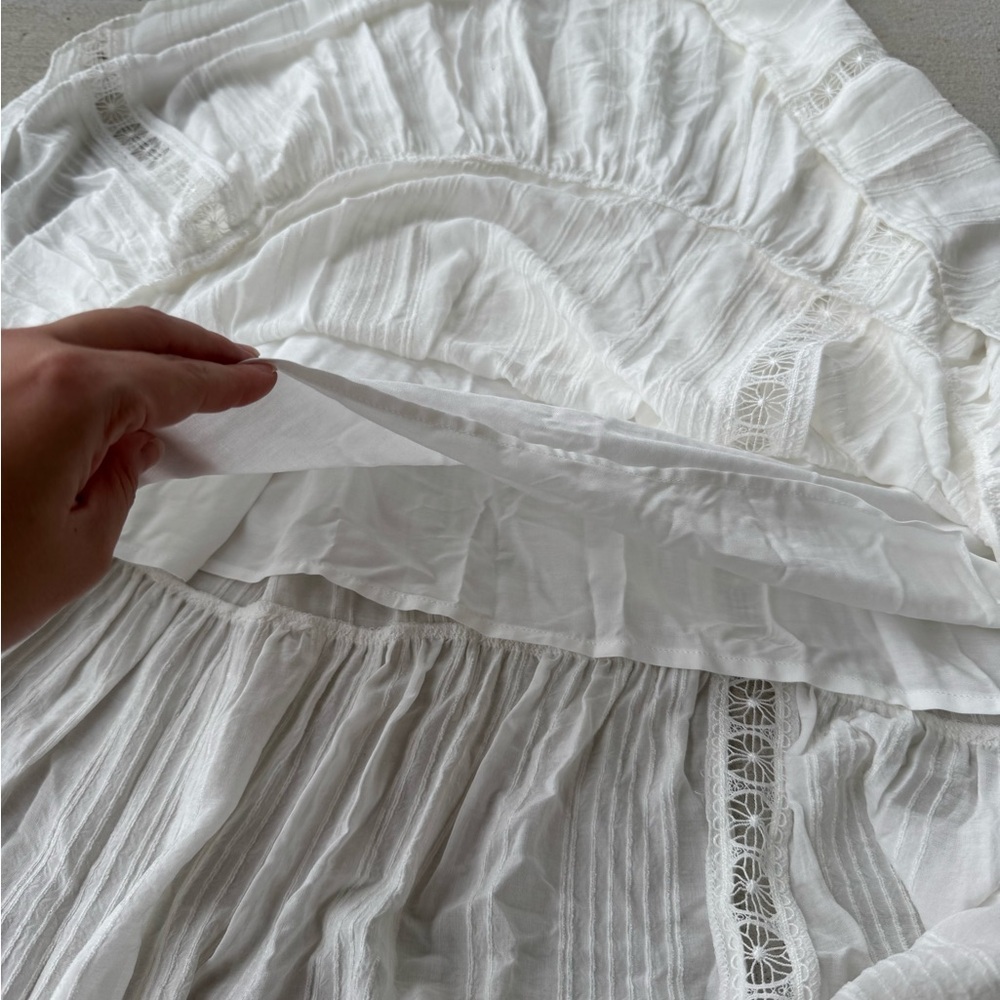 Hurley Alice Midi Dress Lace White Small - Picture 9 of 10